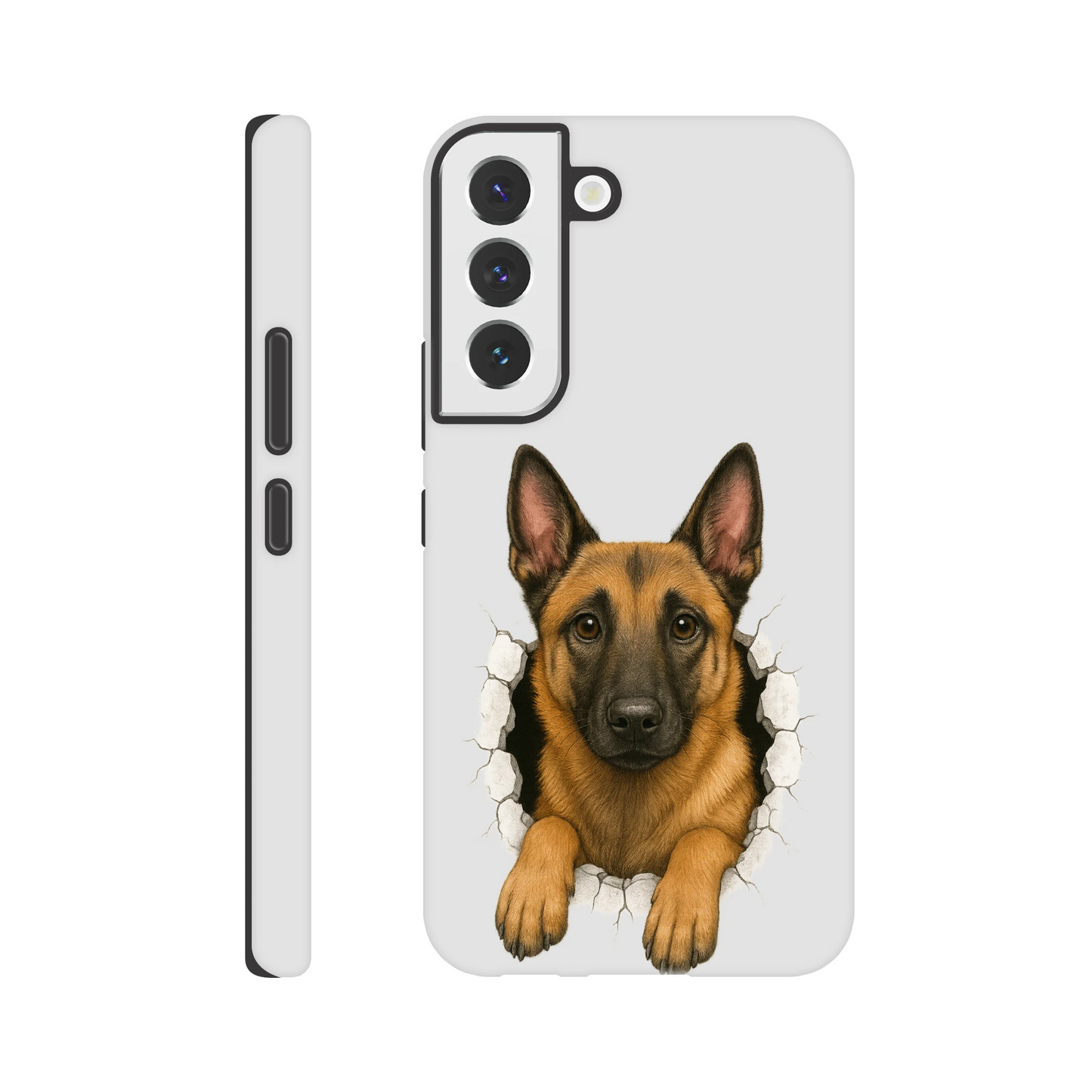 Coque résistante pour Samsung Galaxy S Malinois trou mur