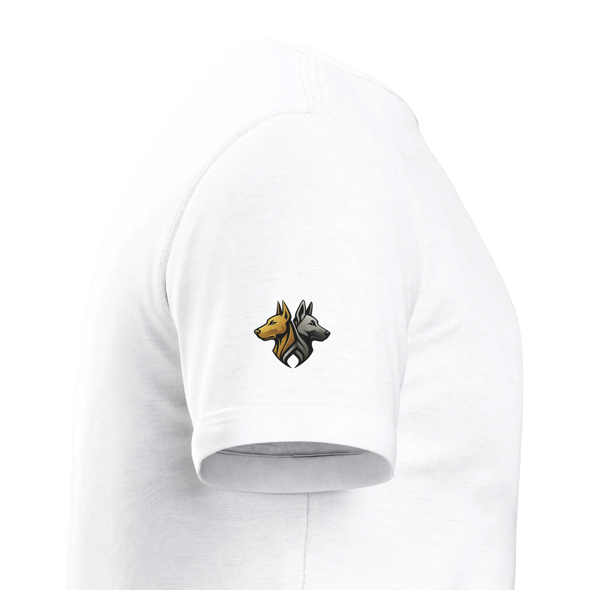 T-shirt enfant classique ras du cou MolossDesign avec logo sur manche droite MolossDesign