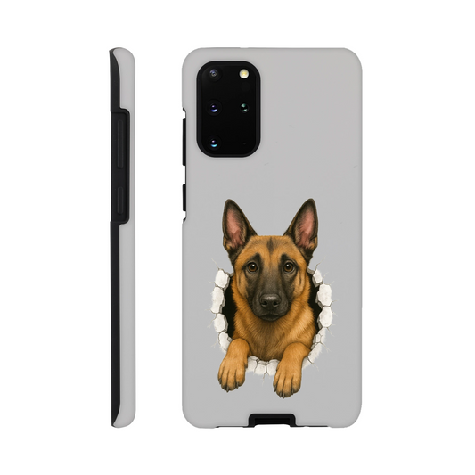 Coque résistante pour Samsung Galaxy S Malinois trou mur