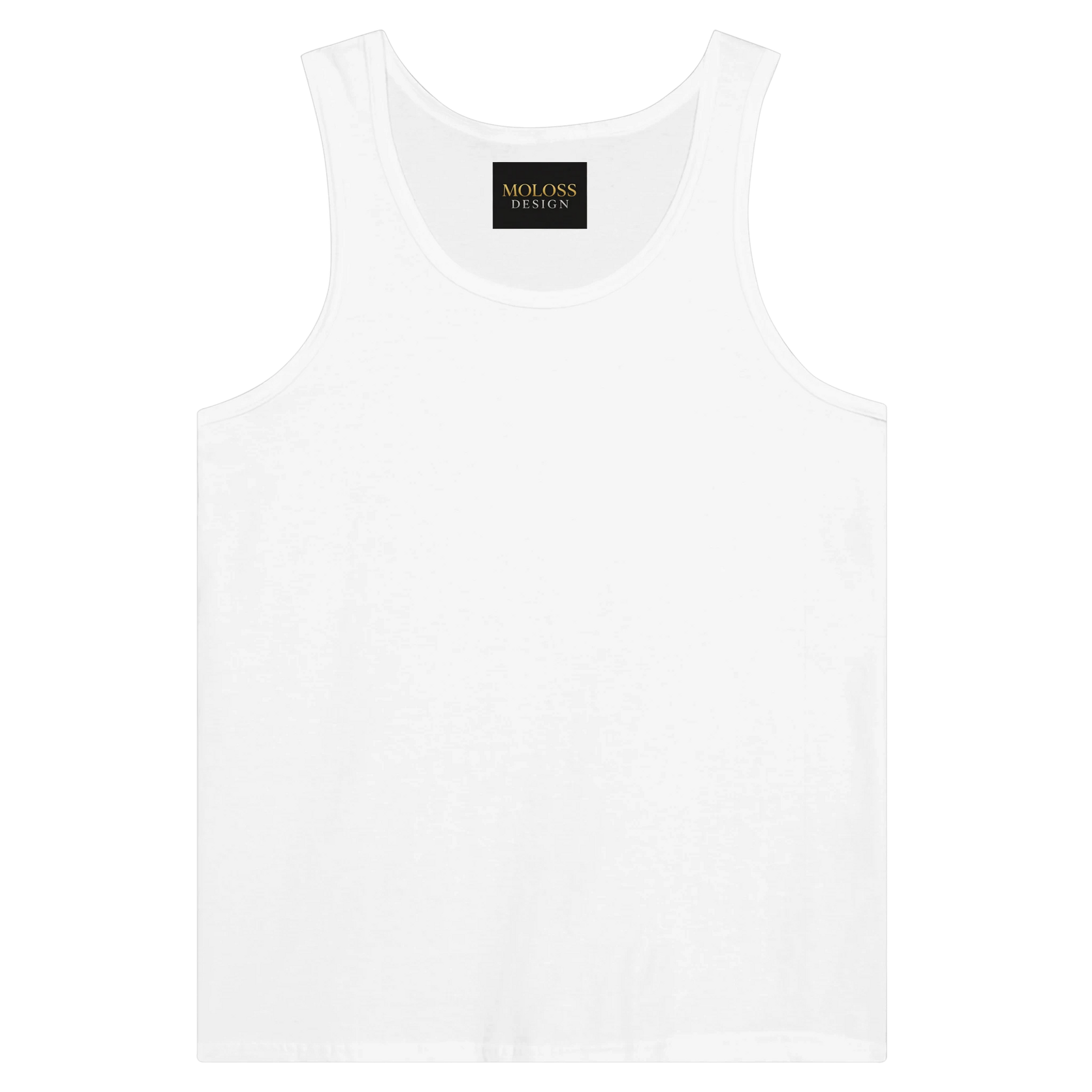 Débardeur unisexe premium uni avec logo sur le dos MolossDesign