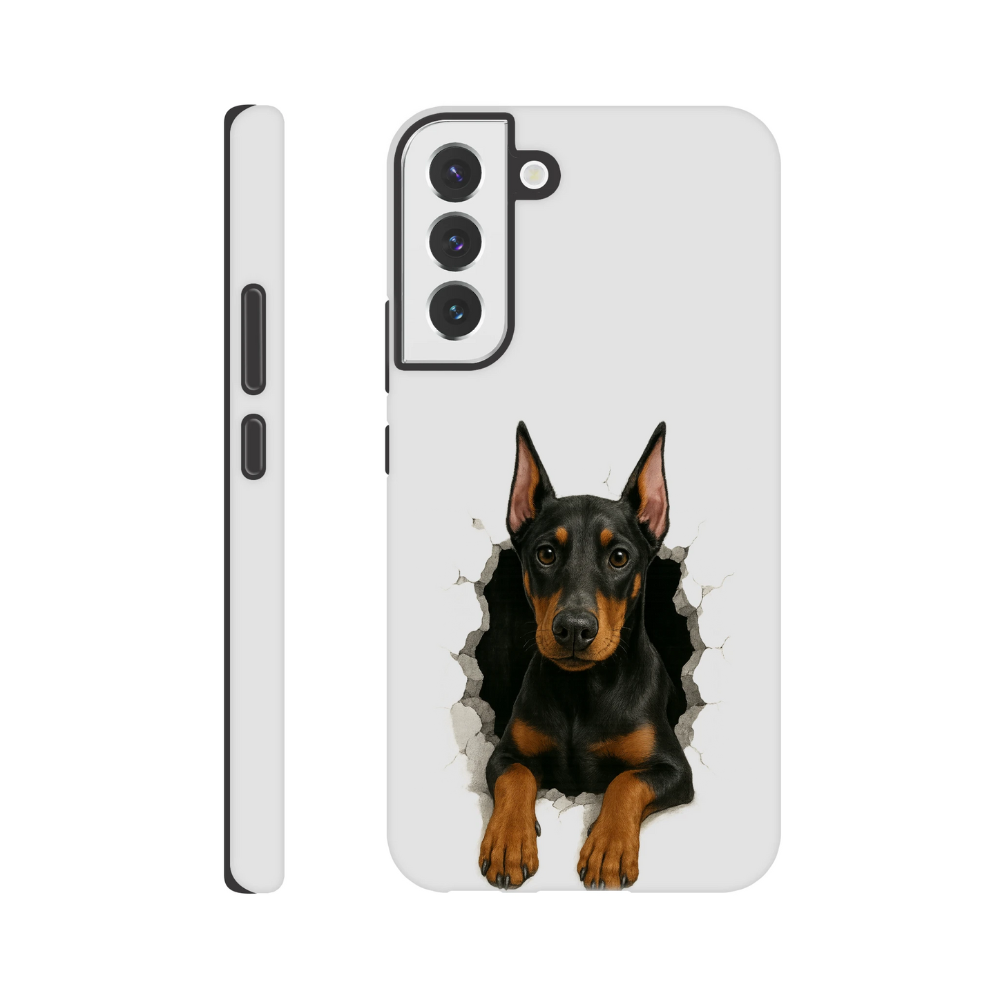 Coque résistante pour Samsung Galaxy S Dobermann trou mur