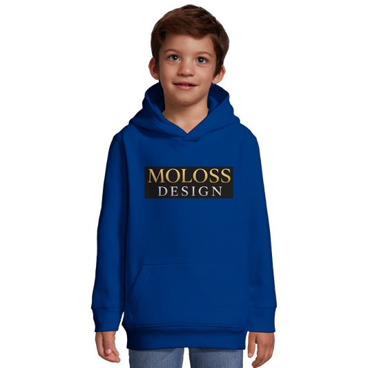 Sweat-shirt à capuche enfant bleu MolossDesign