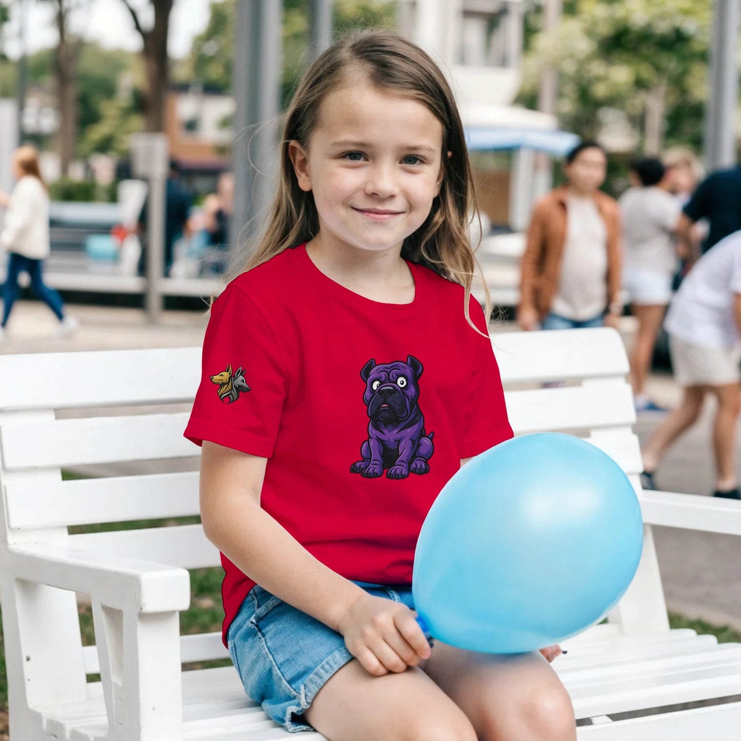 T-shirt enfant classique ras du cou Cane Corso humour 1  avec logo sur manche droite MolossDesign