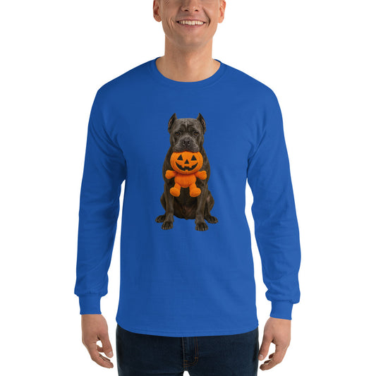 T-shirt adulte à manches longues bleu Cane Corso halloween1