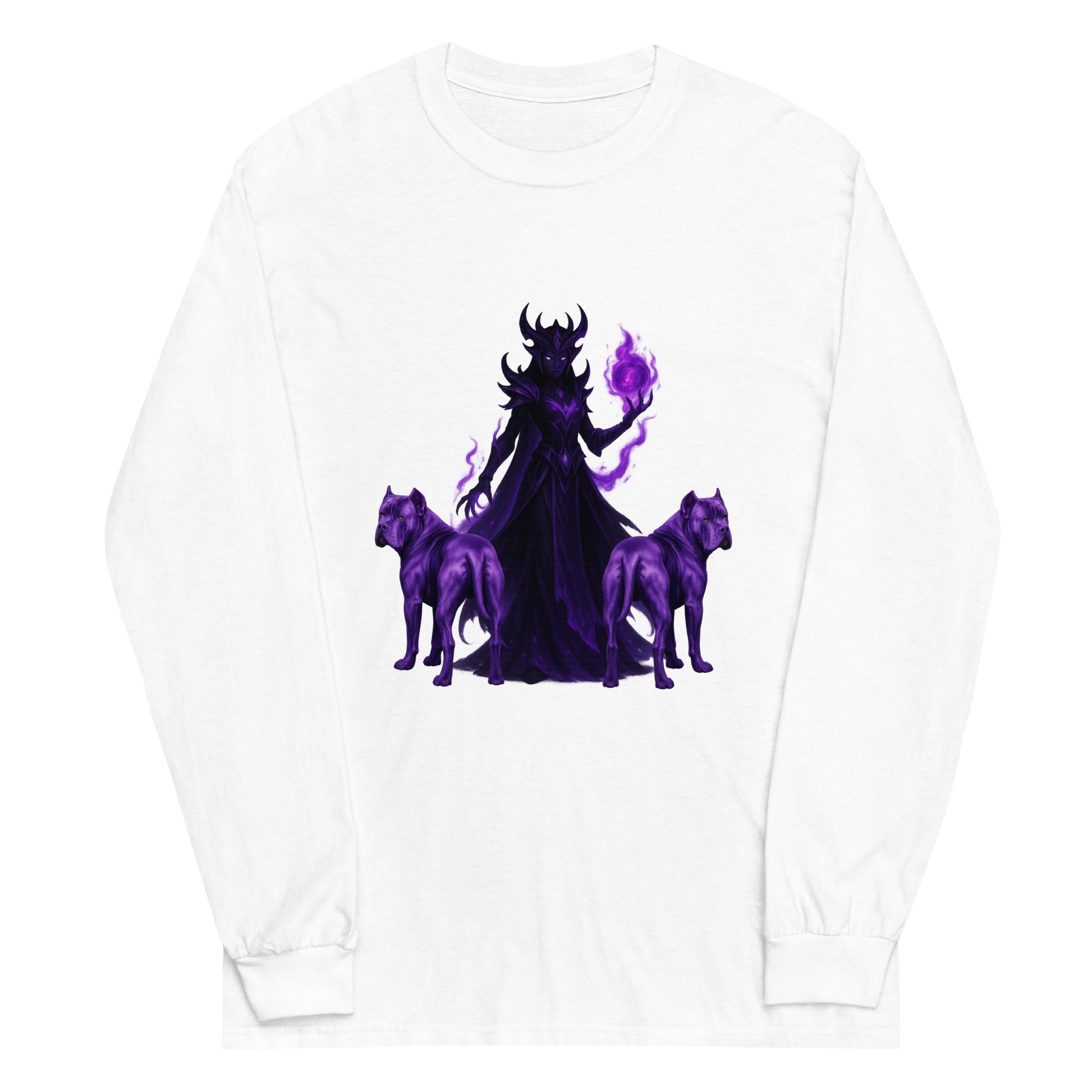 T-shirt à manches longues adulte unisexe blanc Fantastique Cane Corso