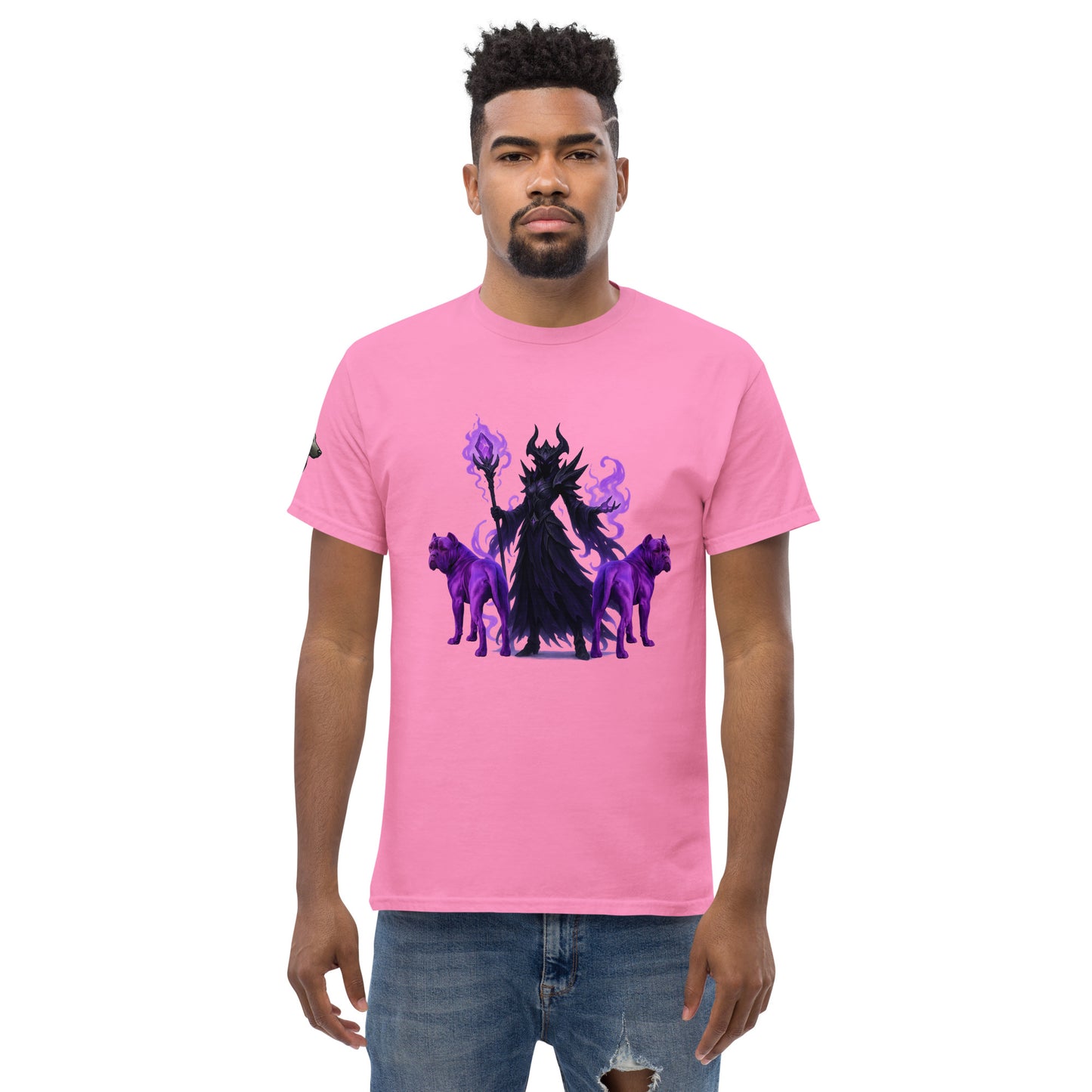T-shirt classique adulte unisexe rose fantastique Cane Corso
