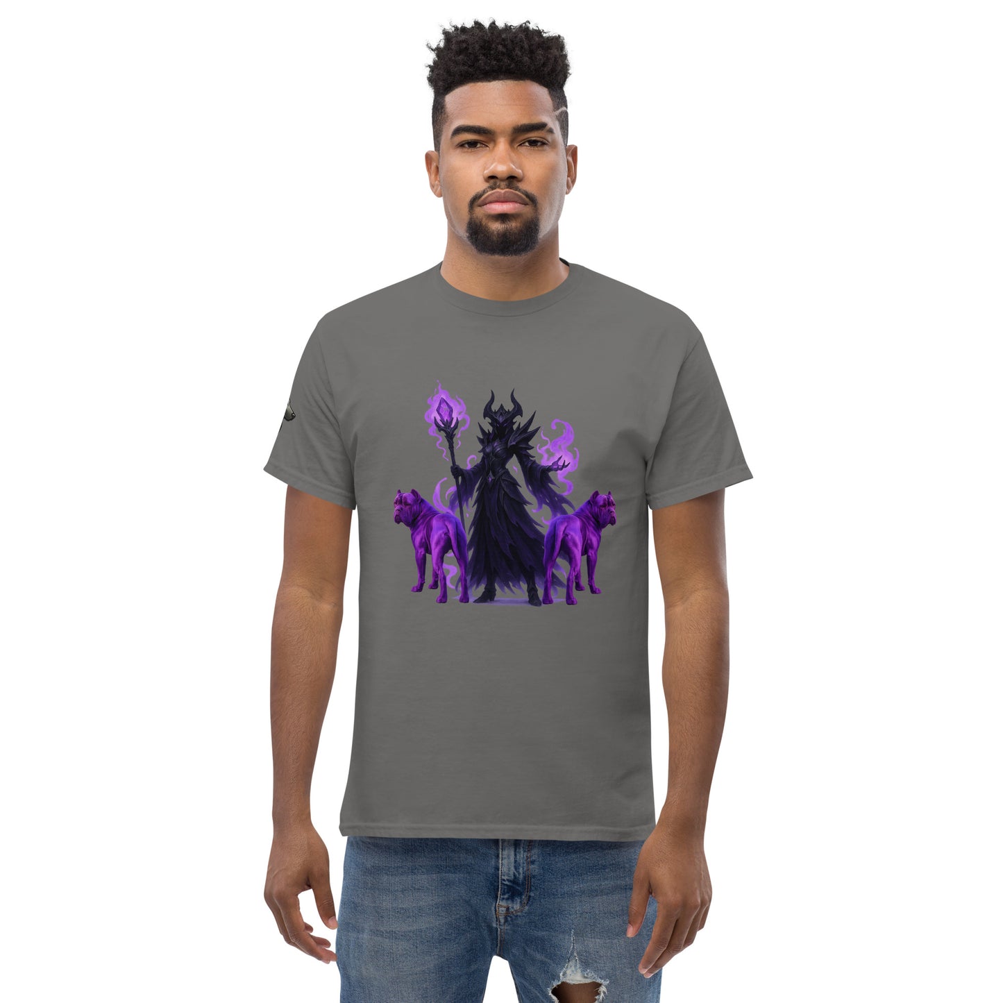 T-shirt classique adulte unisexe gris fantastique Cane Corso