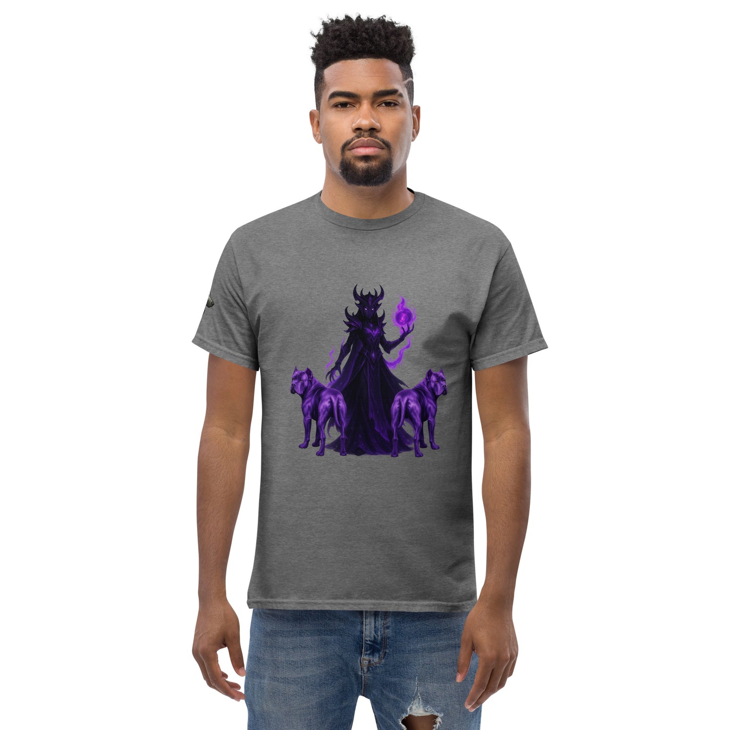 T-shirt classique adulte unisexe gris fantastique Cane Corso