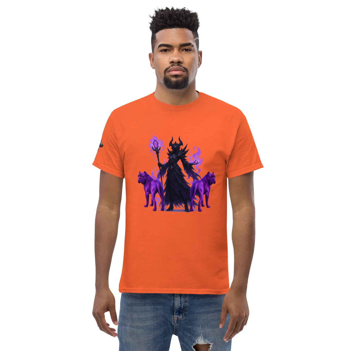 T-shirt classique adulte unisexe orange fantastique Cane Corso