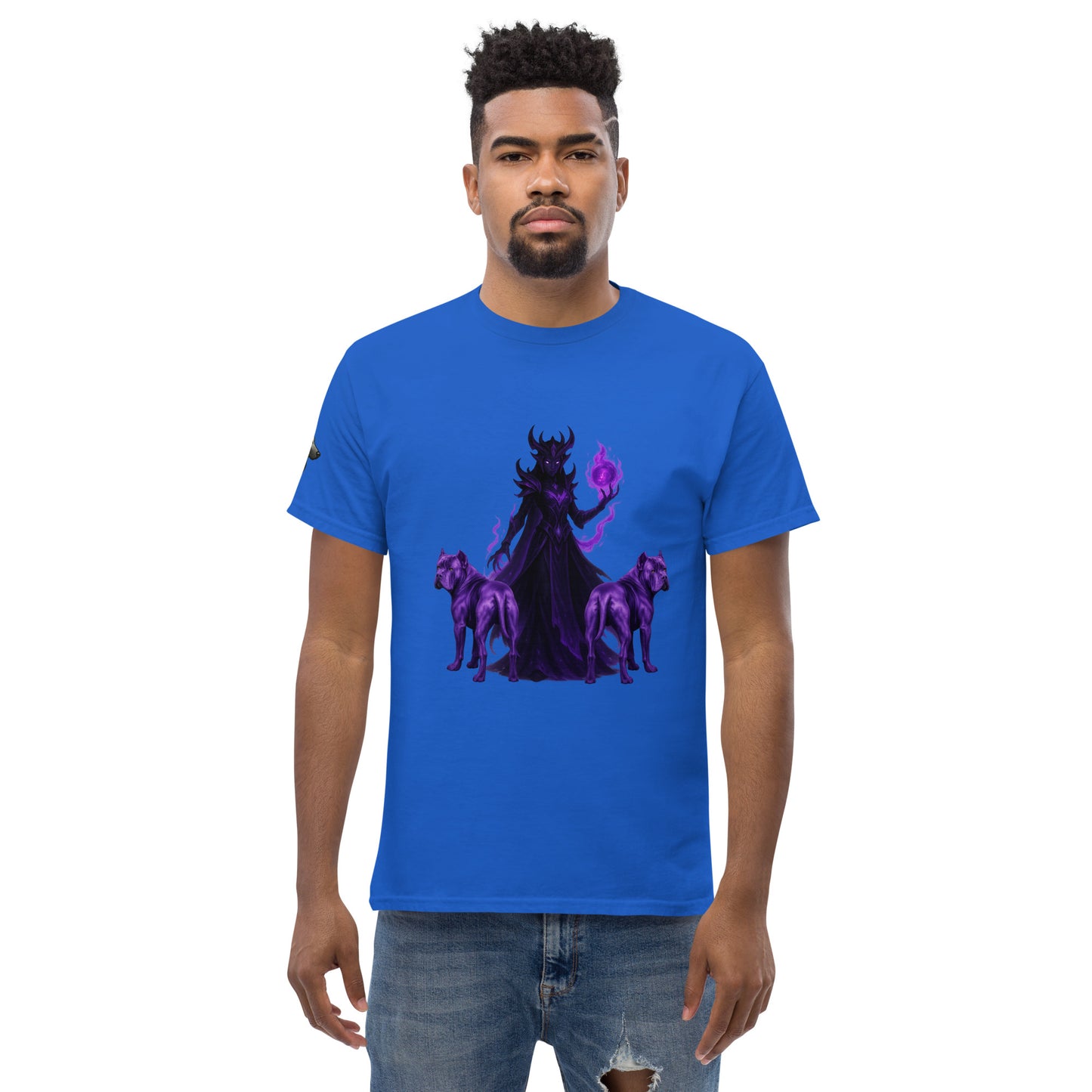 T-shirt classique adulte unisexe bleu fantastique Cane Corso