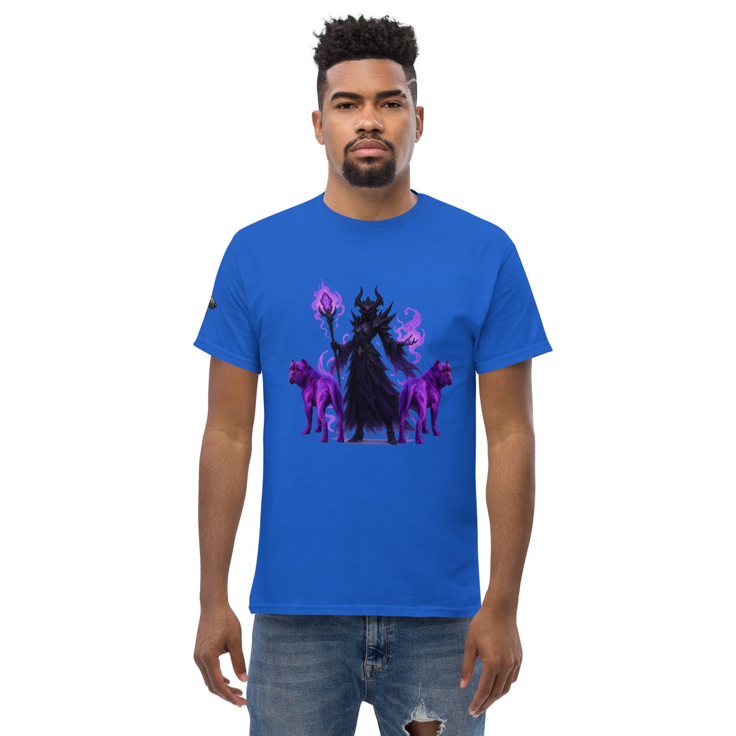 T-shirt classique adulte unisexe bleu fantastique Cane Corso