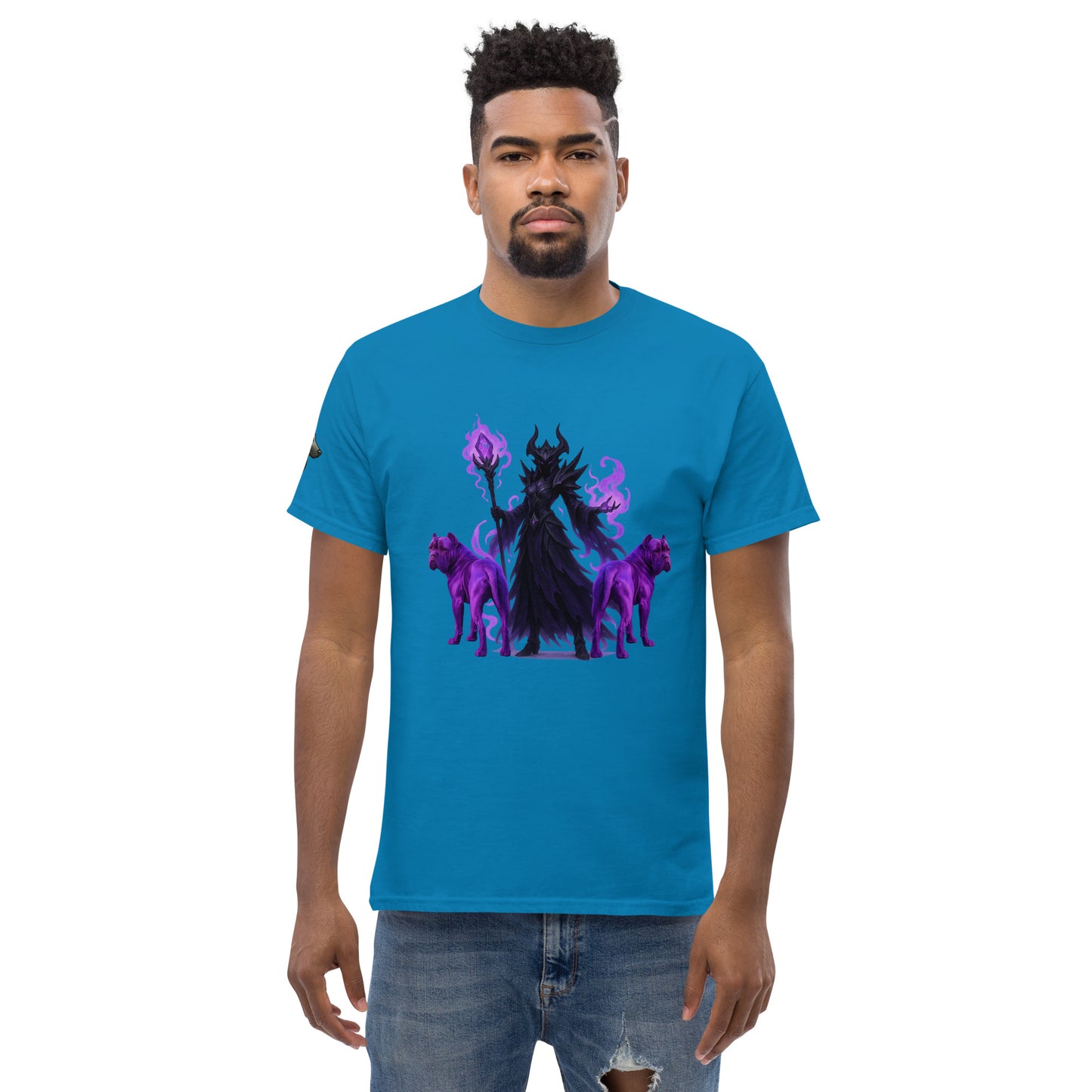 T-shirt classique adulte unisexe bleu fantastique Cane Corso