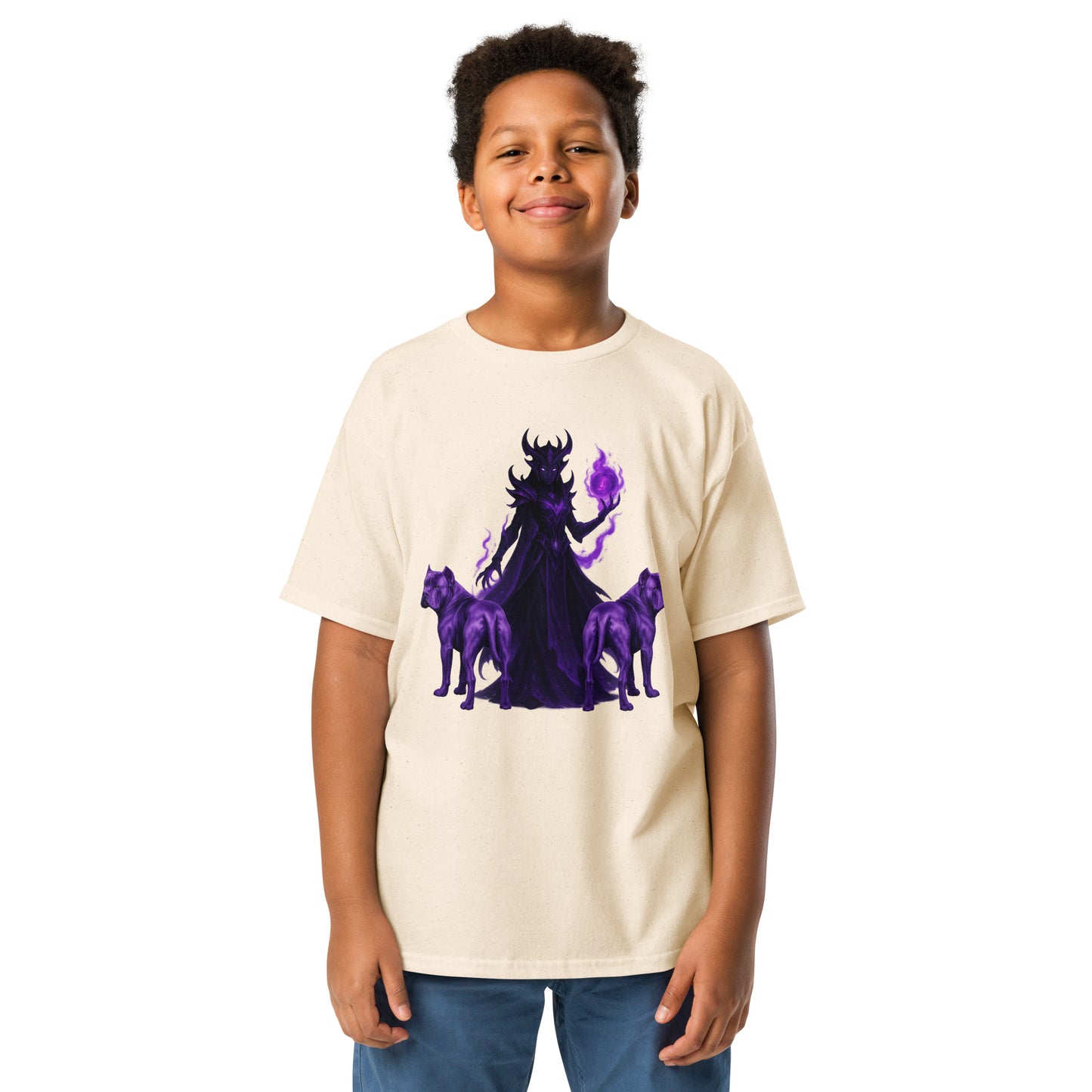 T-shirt classique enfant unisexe beige Fantastique Cane Corso