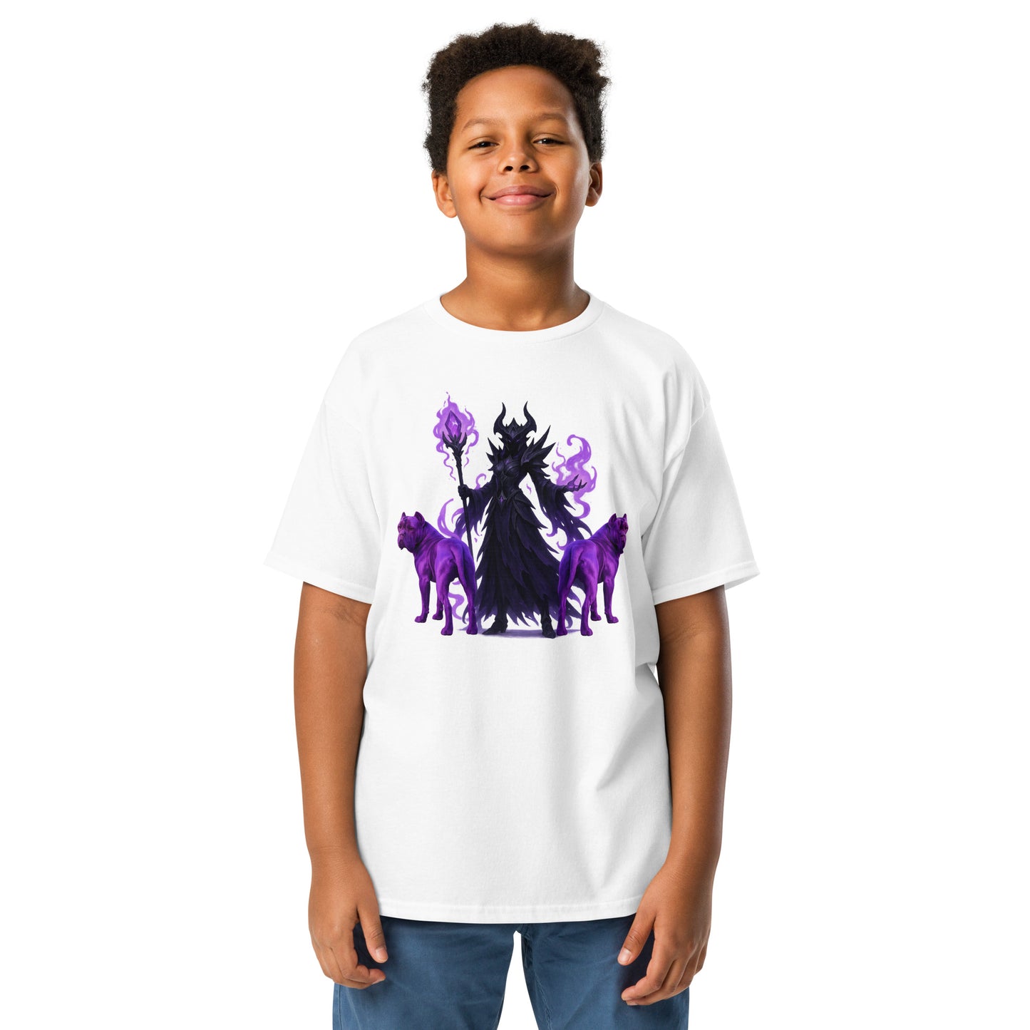 T-shirt classique enfant unisexe blanc Fantastique Cane Corso