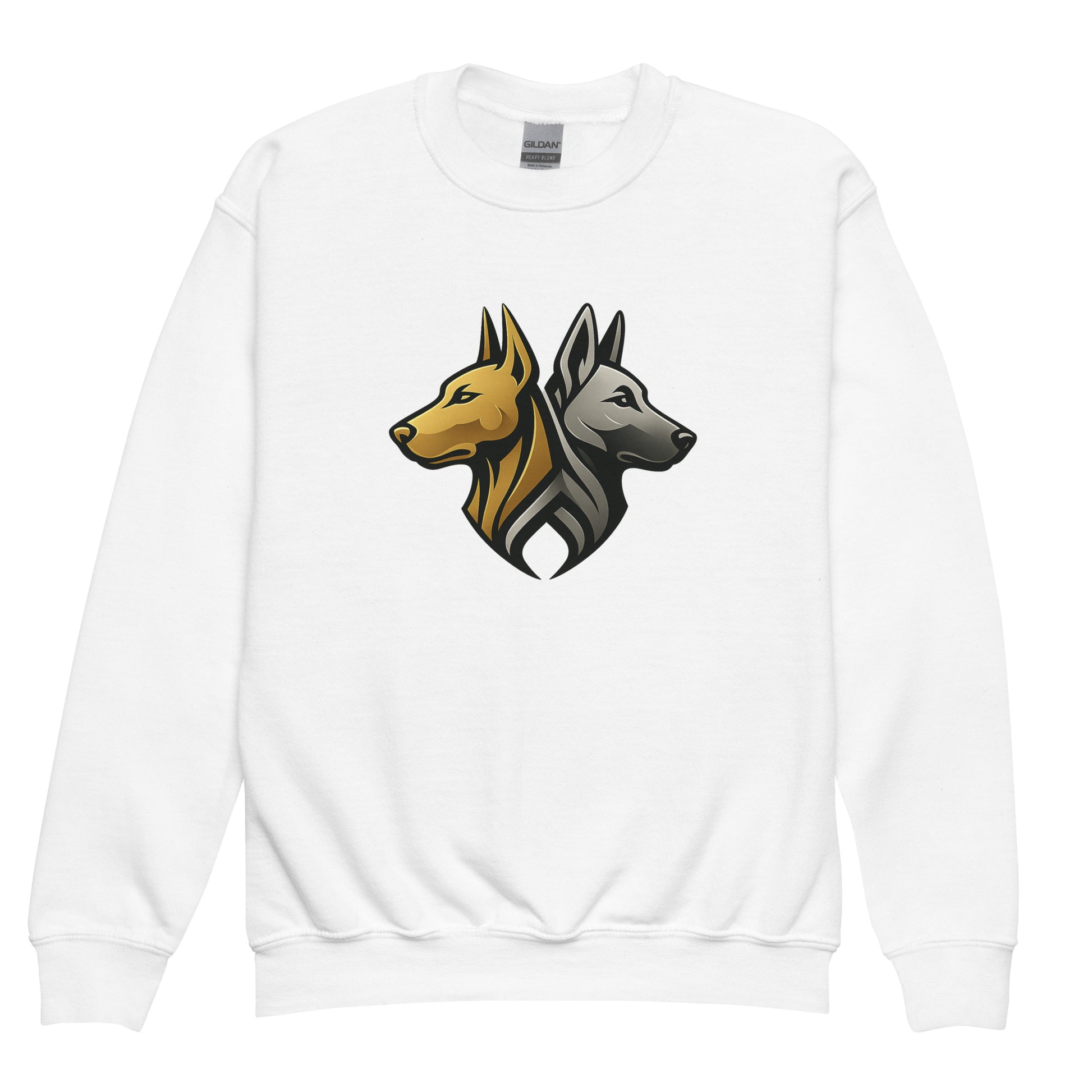 Sweat classique enfant unisexe blanc logo MolossDesign