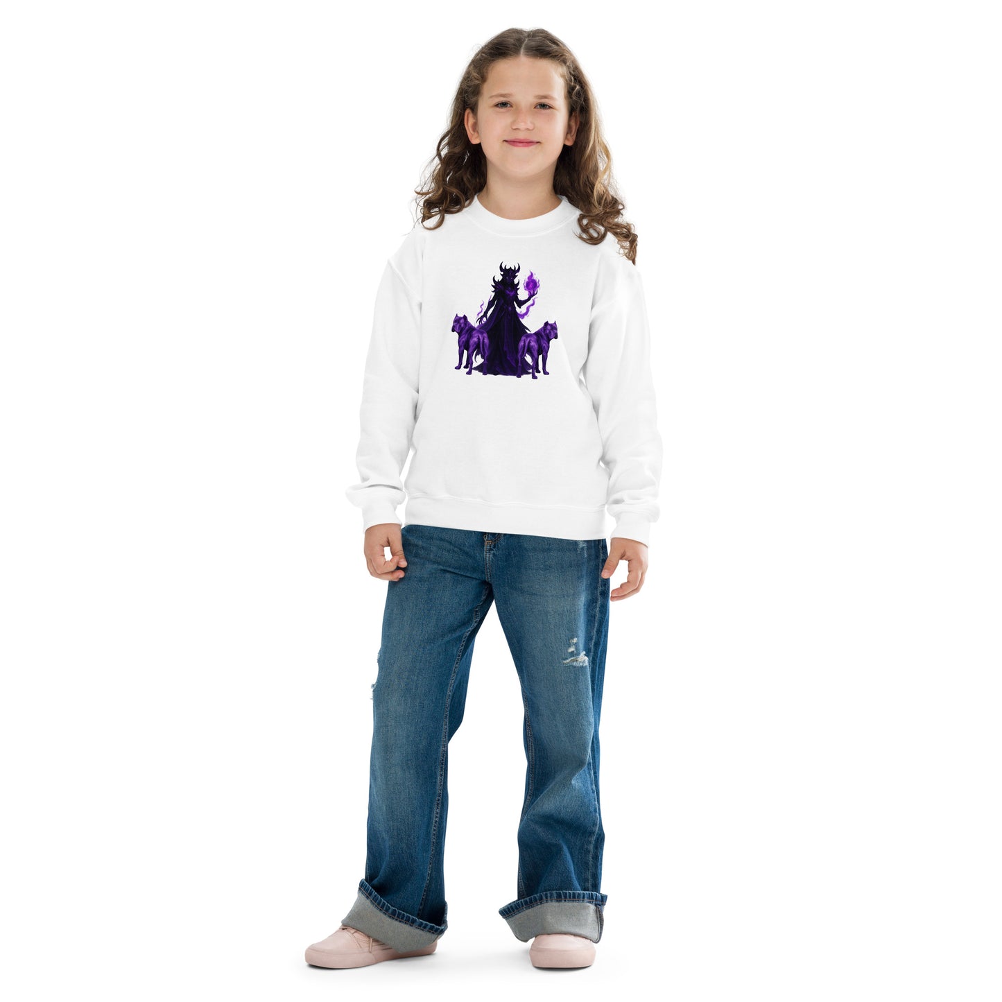 Sweat classique enfant unisexe blanc Fantastique Cane Corso